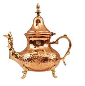 Venta caliente tetera de latón antiguo con soporte tetera de cobre Real hecha de cobre puro sin revestimiento dañino/MESA de artículos de cocina - Product Image 2
