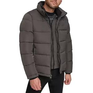Veste polaire d'hiver de haute qualité pour hommes, ample, chaude, épaisse, capuche, col montant, fermeture éclair, décontracté, couleur pure, service OEM disponible dans la rue - Product Image 5