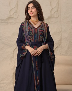 ชุดเดรสอิสลามสำหรับผู้หญิงตัวเล็ก ดีไซน์หรูหราทันสมัย แขนระบายแบบดูไบ ผ้าไหมทำมือ ป้องกันริ้วรอย รับผลิตตามสั่งขายส่ง - Product Image 2