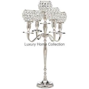 Candélabres en métal festif et de fête foudre et utilisation de pièce maîtresse décorative couleur or conception forgée fournitures d'articles artisanaux - Product Image 6