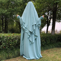 Burqa Ample et Décontractée pour Femme de Qualité Supérieure, Abaya de Dubaï de Luxe avec Hijab, Collection 2024