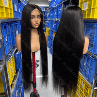 Perruque en cheveux vierges vietnamiens bruts, ultra-lisses, densité 200, 13x4 HD pour perruques Lace Front, pour femmes noires américaines, vente en gros