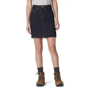 Черная модная женская Стретч Новый дизайн короткая длина хлопковая джинсовая плиссированная Уличная Повседневная джинсовая юбка с низким подолом