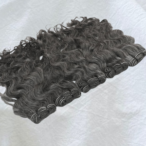Vente en gros Temple indien cheveux de couleur naturelle bouclés brut non transformé cuticule alignée Double trame dentelle avant perruque tressage de cheveux humains - Product Image 5