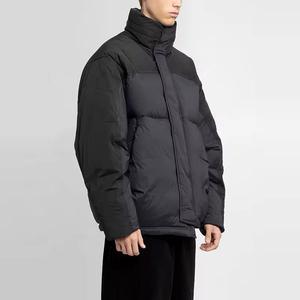 Chaquetas acolchadas de invierno para hombre de alta calidad con decoración bordada Logotipo frontal de nuevo diseño-Puffer de moda con cremallera completa para exteriores - Product Image 5