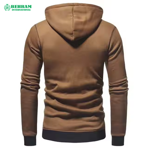 Unisex Fashion Long Sleeve Zipper Hoodie Casual Sport <b>Sweatshirts</b> Featuring Contrast Color Pocket Winter Clothing 100% Cotton - Product Image 3