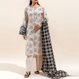 Traje de Diseñador de la Colección de Invierno, Traje Salwar Pakistaní de Lujo, Salwar Kameez Pakistaní de Algodón Premium - Product Image 6