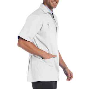 Blouses de laboratoire unisexes personnalisées en toile, best-seller 2026, uniforme de médecin avec poches de laboratoire, blouses d'hôpital d'été, vente en gros - Product Image 5