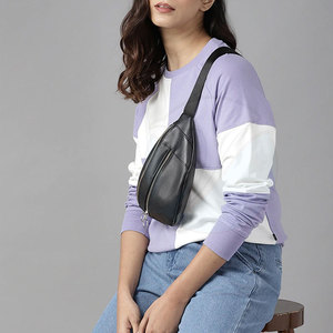 เสื้อสเวตเชิ้ตผู้หญิงน้ำหนักเบา เสื้อผ้าแฟชั่น สีตัดกัน - Product Image 4