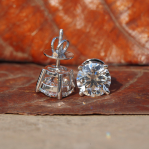 2,5 Ct para cada pendiente de tuerca de diamante cultivado en laboratorio de corte redondo/pendiente de diamante CVD/regalo de aniversario para ella - Product Image 3