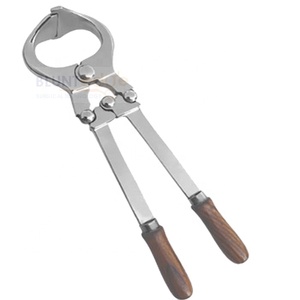Pince à castration professionnelle Burdizzo avec manche en bois Dispositif pour castration Burdizzo pour castration sans effusion de sang des taureaux - Product Image 3