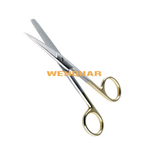 Tijeras de Podología de Alta Calidad de 15 cm, Acero Inoxidable, Punta Roma/Afilada, Anillo Dorado, Wenquar Quirúrgicas - Product Image 5