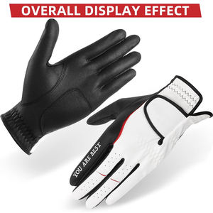 Noir et blanc bon vendeur coupe-vent haute qualité OEM Service durable antidérapant adulte porter des gants de golf par des industries incroyables - Product Image 2