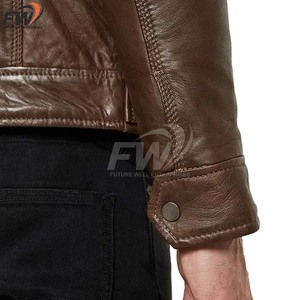 Vestes en cuir d'hiver de haute qualité, nouveau design, chaudes à l'intérieur, pour l'extérieur, service OEM à faible MOQ, directement de l'usine - Product Image 5