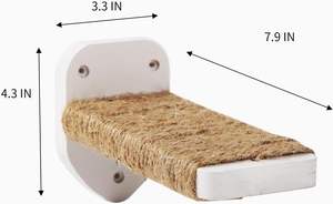 3-in-1 Modern Luxury White <b>Cat</b> Furniture Set Sisal Wood <b>Wall</b>-mounted Climbing Hemp Rope <b>Shelves</b> Perches Includes Scratching Pads - Product Image 2