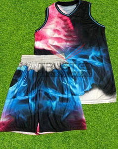 Uniformes de basket-ball imprimés confortables et légers pour hommes, taille plus, tissu doux, maillot pour équipe adulte - Product Image 2