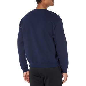 Sweat-shirt unisexe à manches longues et col rond, en molleton de coton noir, vêtement vierge pour la personnalisation de marque - Product Image 2