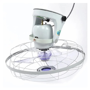 Ventiladores de mesa de altura ajustable con 3 paletas rotativas Control remoto eléctrico Temporizador Ventilador de techo orbital para uso en exteriores-2 años de garantía - Product Image 4