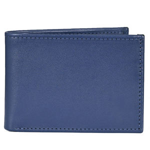 Portefeuilles en cuir véritable pour hommes avec logo personnalisé Portefeuilles de poche de luxe en cuir véritable pour hommes de bonne qualité à bas prix Vente en gros - Product Image 1