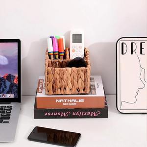 Panier de rangement en jacinthe d'eau tissé à la main, panier de rangement artisanal, vente en gros, écologique, fabriqué au Vietnam - Product Image 6