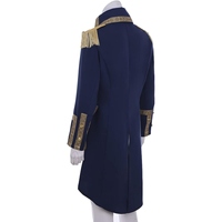 Lujoso frac azul real bordado para disfraces de Halloween y de personajes de TV y cine renacentistas con personaje Echo