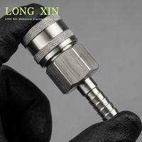 Raccord rapide en acier inoxydable 3/8 pouces, connecteur résistant aux produits chimiques (JTSP-38SH)