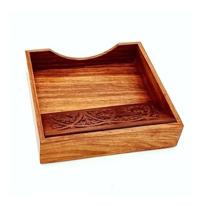 Boîte à mouchoirs en bois de luxe boîte porte-serviettes fabricant de porte-mouchoirs boîte de Table à manger décor de bureau à domicile voiture - Product Image 4