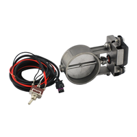 Universal 2 "2,36" 2,5 "3" 3,5 "pulgadas escape Catback Downpipe con Control de interruptor Válvula de Control de escape válvula de corte de escape