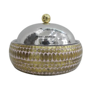 Cazuela hecha a mano de calidad superior de diseño clásico y elegante nuevo calentador de alimentos de metal diseño árabe olla de acero inoxidable - Product Image 2