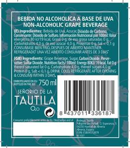 Vino rosado desalcoholizado 0'0 Senorio DE LA Tautila 250ml Botella de vidrio Otras bebidas - Product Image 3