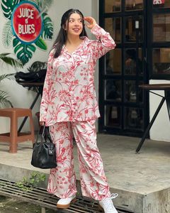 EL ÚLTIMO DISEÑADOR HEAVY CRAPE DIGITAL IMPRESO CORDÓN-SET - Product Image 2