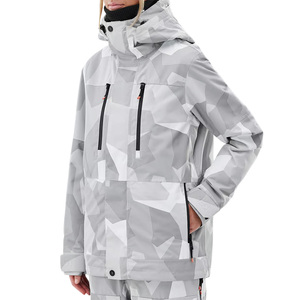 Veste de ski d'hiver pour femmes personnalisée avec logo coupe-vent en tissu imperméable OEM et options de marque de distributeur - Product Image 1