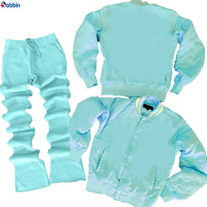 Ensemble de survêtement classique XXL de haute qualité, logo personnalisé, sweat-shirts à capuche et pantalons pour hommes, patchwork, pour le jogging, le sport, classique - Product Image 5