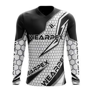 Maillot de course personnalisé pour homme en polyester respirant, vêtements de course automobile et moto, chemises MX sublimées personnalisées - Product Image 1