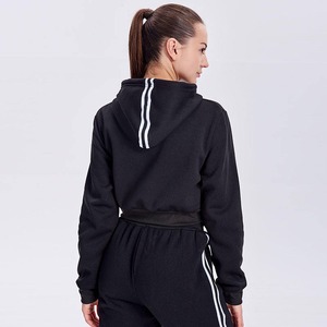 High Quality Wholesale <b>Zipper</b> <b>Hoodie</b> and Flared Pants Set Customize Sweat suit With Logo <b>Red</b> Sweat Suits Women Tracksuit - Product Image 3