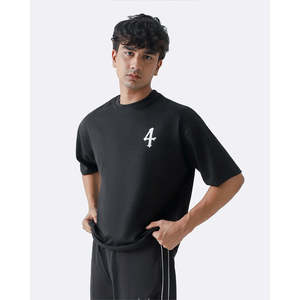 เสื้อยืดโอเวอร์ไซส์ลายอนิเมะสำหรับผู้ชาย เนื้อผ้าเจอร์ซีย์ระบายอากาศได้ดี 220 GSM ผ้าฝ้าย รับผลิตแบรนด์ส่วนตัว แบบ OEM ขายส่ง - Product Image 1
