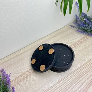 ถาดรองแก้วหินธรรมชาติหินขัดลายหินอ่อนถาดรองแก้วหินดูดซับน้ำ - Product Image 5