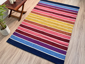 Ensemble de tapis en coton en forme de rectangle personnalisés de qualité supérieure en vente à bas prix dans le monde entier pour le salon et la chambre à coucher - Product Image 3