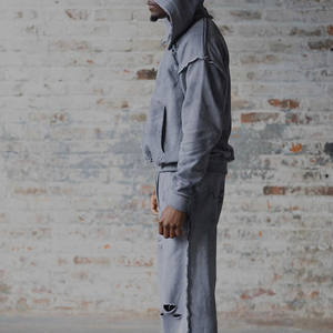 Survêtement pour homme de qualité supérieure, écologique, respirant, délavé, prix bas, léger, survêtement pour homme délavé - Product Image 5