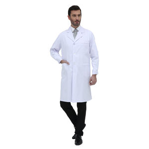 Blouse de laboratoire professionnelle longue et blanche en poly coton unisexe blouse médicale de bonne vente en gros pour les médecins uniformes hospitaliers - Product Image 5