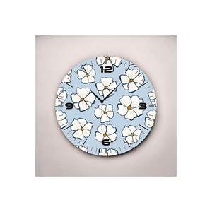 Reloj de pared de mesa silencioso de 50cm con patrón de margaritas y regalo de impresión de Color temático de flores para decoración del hogar - Product Image 3