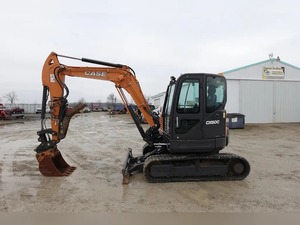 Precio barato EPA Motor Excavadora Usado Mini Excavadora sobre orugas Caso CX60C Mini Excavadora para la venta - Product Image 5