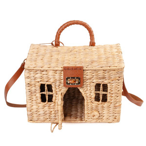 Sacs mignons en forme de maison pour enfants, sacs en jacinthe d'eau pour enfants, sac à main pour enfant de Artex Thien Thanh - Product Image 2