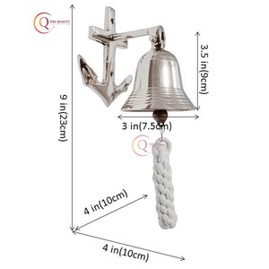 Hôtel Restaurant Décoratif Noël Cloches Suspendues À La Main Élégant Look & Finition Vintage Cloches En Métal Pour Ornements De Noël - Product Image 6