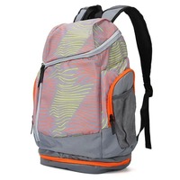 Tas ransel basket dengan kompartemen bola, tas punggung olahraga untuk Bola Sepak, Gym, perjalanan luar ruangan
