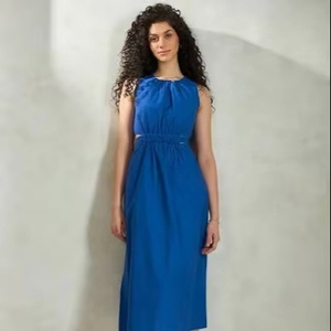 ชุดเดรสยาวแบบมีสไตล์ทำด้วยมือทำจากผ้าฝ้ายอินเดียของขวัญแต่งงานเจ้าสาวในฤดูร้อนชุดเดรสชายหาดของขวัญสำหรับผู้หญิงของเธอ - Product Image 1