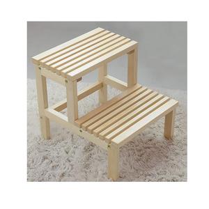 Heavy Duty <b>Wooden</b> Step Stool with Sturdy Timber Construction Perfect for Reaching Tall <b>Cupboards</b> Closets and Shelves - Product Image 3