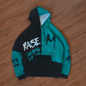 Sweat à capuche zippé personnalisé avec impression numérique, 100% coton, molleton lourd, hiver, écologique, respirant, surdimensionné, uni - Product Image 3