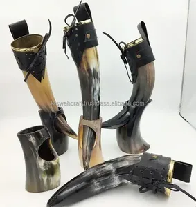 เขาควายขัดเงาแบบวินเทจ เขาดื่มไวน์สไตล์ไวกิ้ง ทำด้วยมือจากเขาควายธรรมชาติ สำหรับชาวไวกิ้ง - Product Image 6