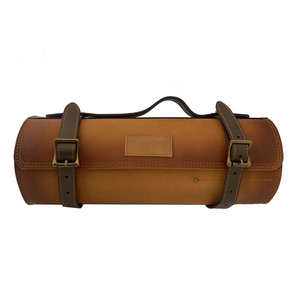 Bolsas enrollables de cuero genuino con logotipo personalizado Bolsas enrollables de cuero cómodas - Product Image 1